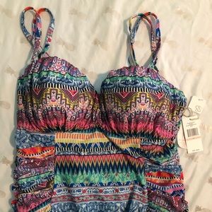 Jessica Simpson Bali Breeze Underwire Tankini Set